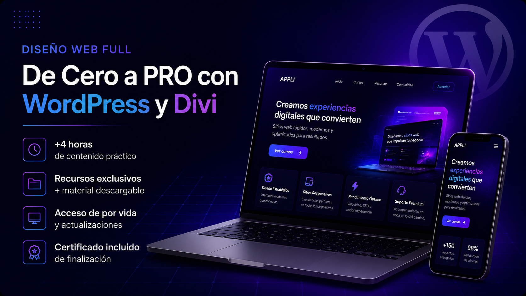 Diseño Web Full: De Cero a Pro con WordPress y Divi