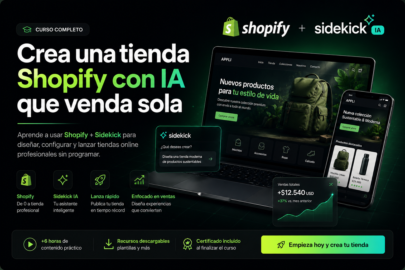 Crea tu primera Tienda Shopify con IA